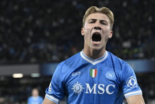 Rasmus Højlund kan skifte klub mandag.