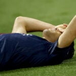 Achraf Hakimi fra PSG misser returopgøret.