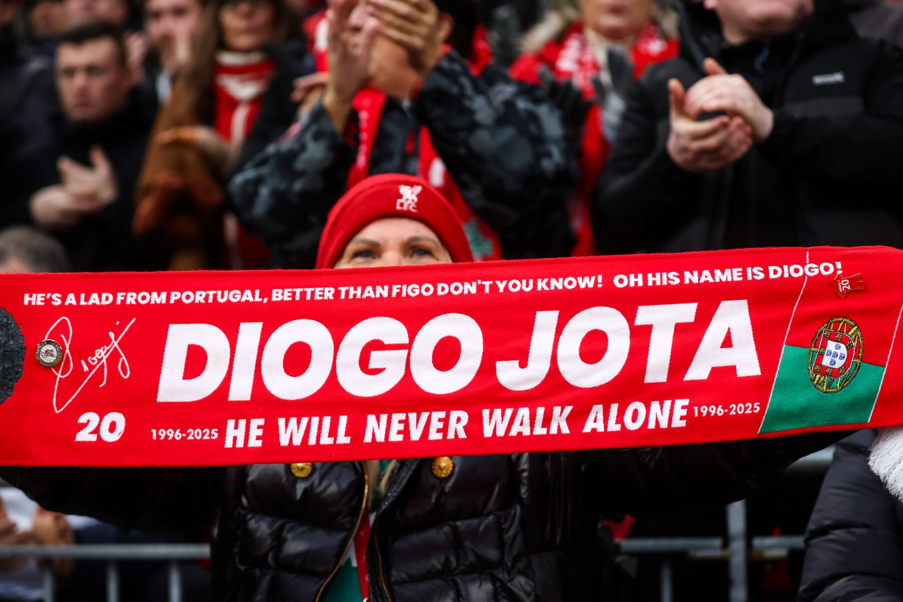 Diogo Jotas kone med afsløring.