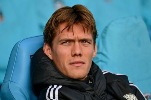 Jannik Vestergaard stopper.