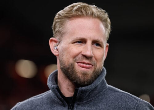 Kasper Schmeichel var på stadion i England, mens hans holdkammerater i Celtic spillede fodbold.