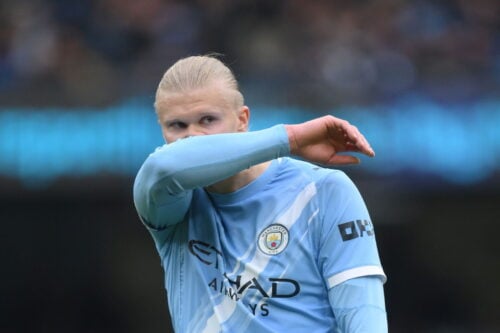 Erling Haaland modsiger Pep Guardiola.