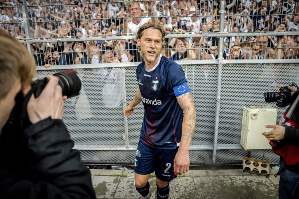 Felix Beijmo har været en absolut profil for AGF i guldsæsonen, men fremtiden er yderst usikker for forsvarsspilleren.