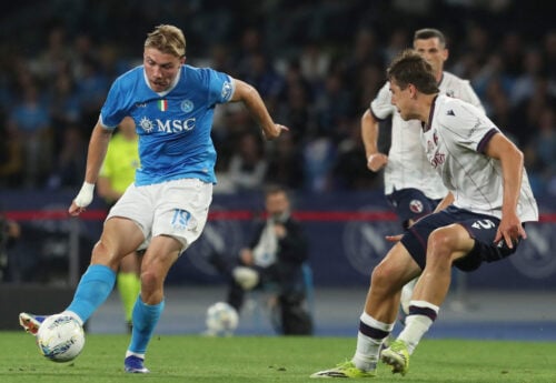 Den danske angriber Rasmus Højlund er endegyldigt på vej til at blive permanent spiller i Napoli, hvilket han fejrede i dagens Serie A-kamp.
