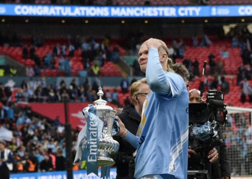 Erling Haaland og Manchester City må indse, at Arsenal løber med Premier League-titlen i denne sæson. Nu reagerer han.