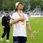 Angriberen Patrick Mortensen kan have spillet sin sidste kamp for AGF, hvor kontrakten udløber lige om lidt.
