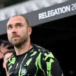 Christian Eriksen og Wolfsburg er rykket ned.