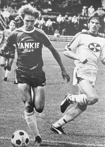 Kenneth Brylle væltede kegler.