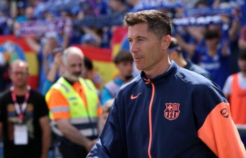 Robert Lewandowski kan forlade Barcelona.