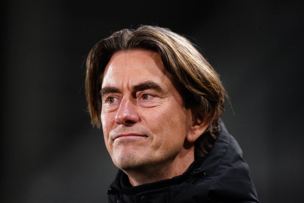 Det blev aldrig nogen stor succes for Thomas Frank i Tottenham.