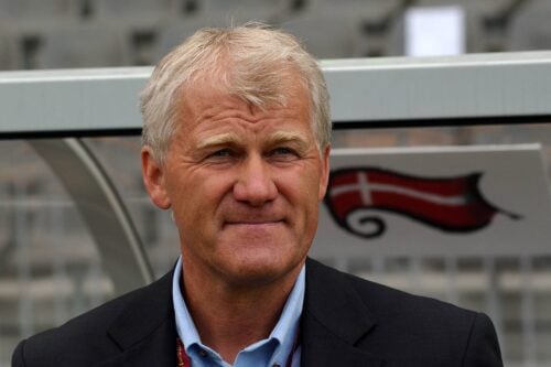 Morten Olsen ved EM i Portugal i 2004.