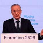 Florentino Perez chokerer med sin udmelding.