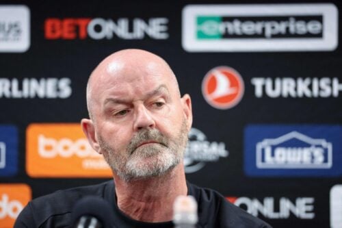 Skotland måtte melde afbud til VM-testkampen.