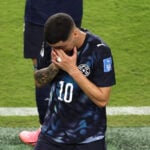 Miguel Almirón blev udvist natten til lørdag.