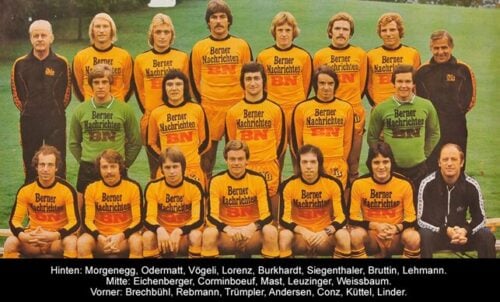 Jan Andersen var en del af Young Boys-mandskabet.