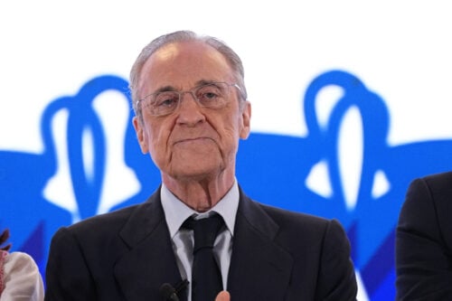 Florentino Perez og Real Madrid er klar til en vild transfer.