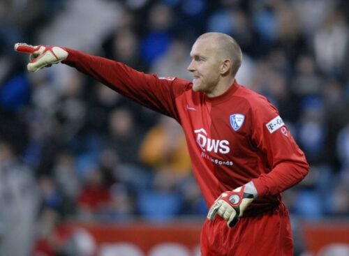 Peter Skov-Jensen blev i 1999 FC Midtjyllands første målmand, efter fusionen mellem Herning Fremad og Ikast fS