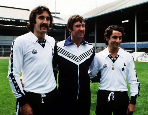 Keith Burkinshaw rykkede ned med et brag med Tottenham.