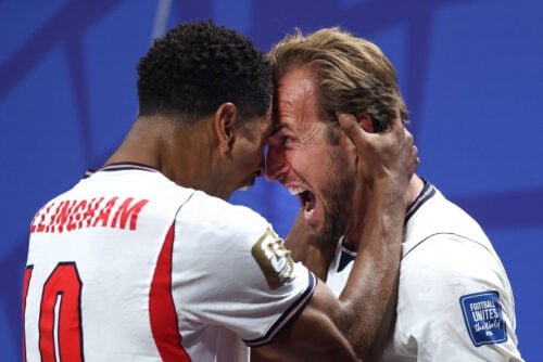 Harry Kane og England skal møde Mexico i ottendedelsfinalen ved VM.