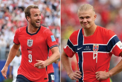 Op til lørdagens historiske VM-kvartfinale mellem England og Norge klokken 23.00, trækker en intens angriberduel overskrifter.