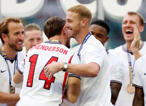 Jason Steele fik også en medalje, selvom han ikke spillede for England ved VM.