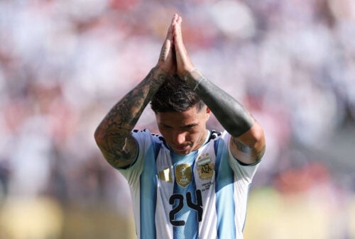 Enzo Fernandez blev vist ud for Argentina.