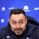 Roberto De Zerbi med nyt om Tottenham.