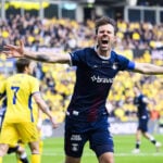 Patrick Mortensen kan juble mod AGF.