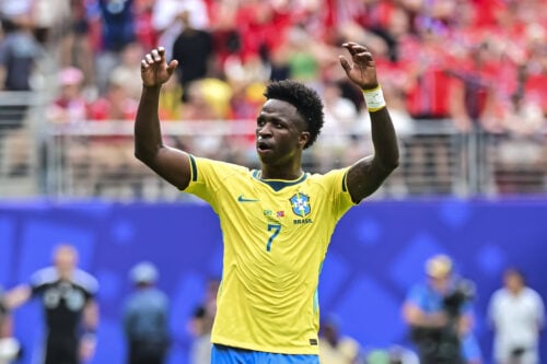 Vinicius Junior på blokken i Arsenal.