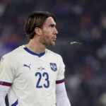 Dusan Vlahovic er på blokken hos Manchester United.