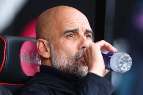 Pep Guardiola er til møde om sit næste job.