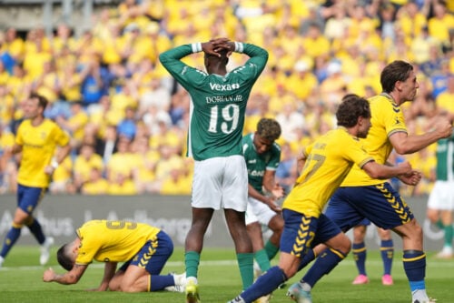 Olti Hyseni var på pletten for Brøndby.