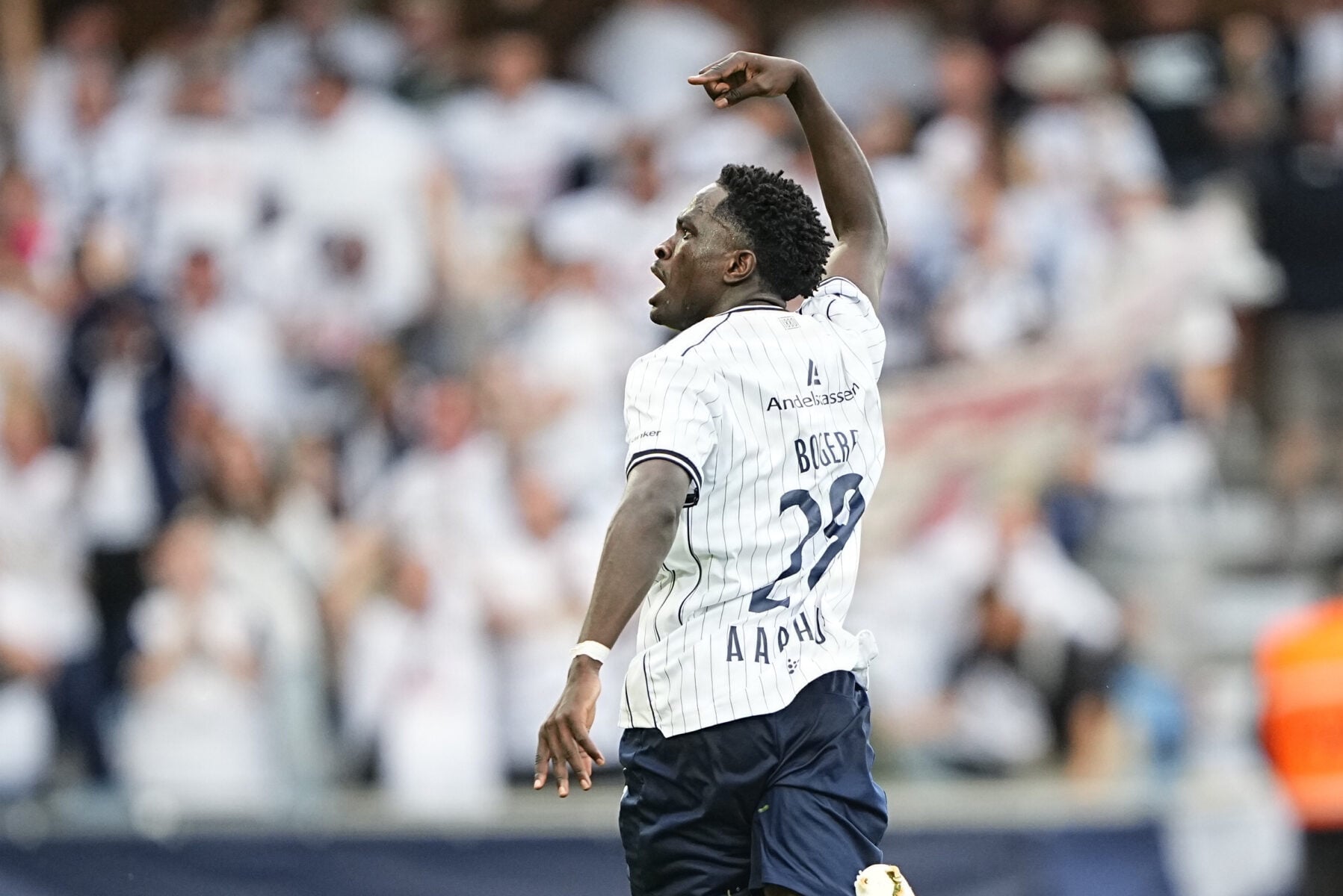 James Bogere var på pletten for AGF.