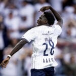 James Bogere scorede to gange, da AGF senest mødte Sabah FK.