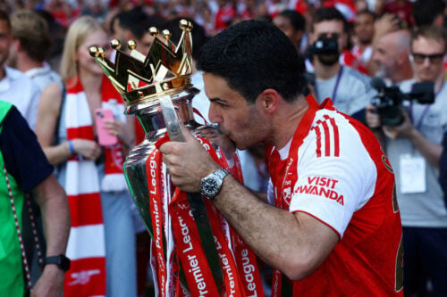 Mikel Arteta og Arsenal bytter rundt.