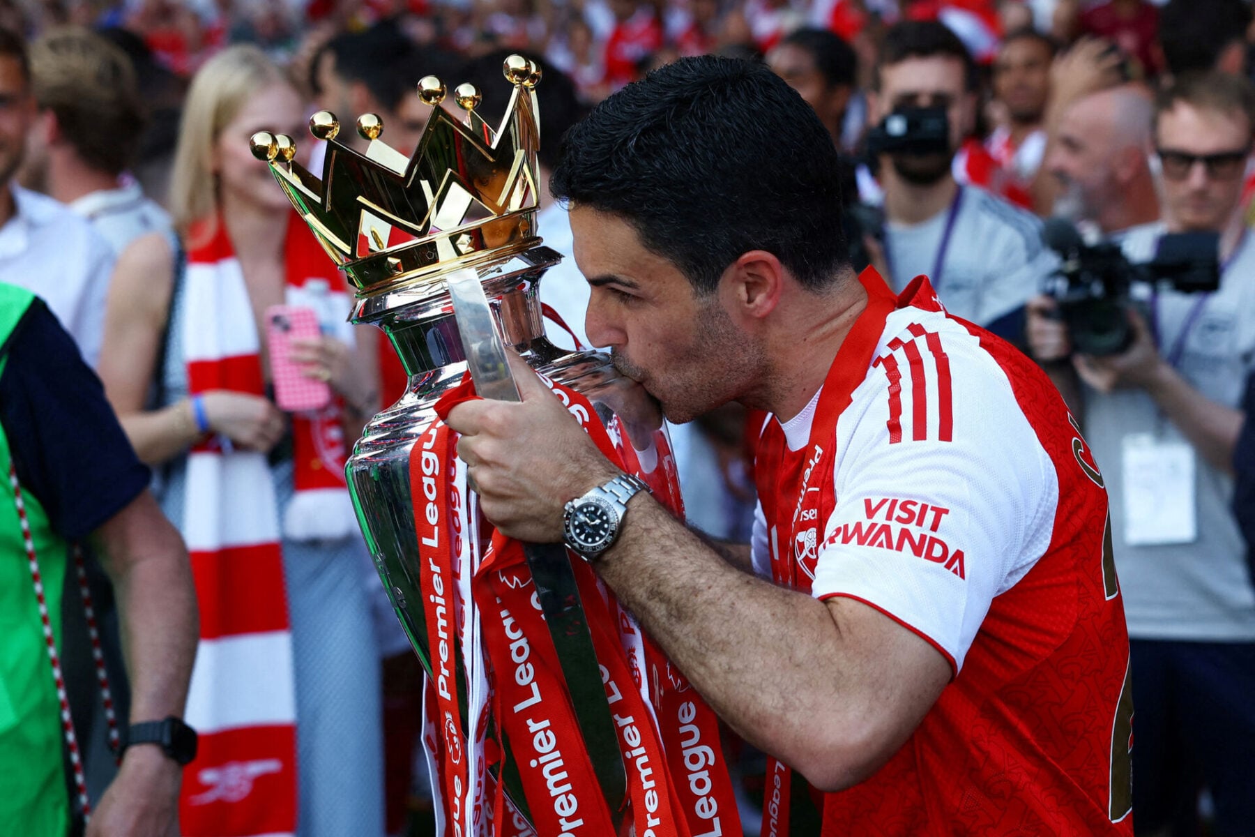 Mikel Arteta og Arsenal bytter rundt.