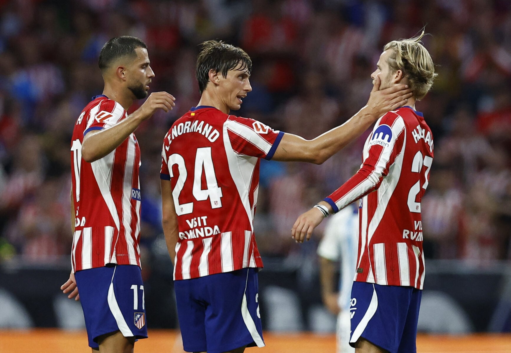 Morten Hjulmand fik en god start i Atlético Madrid, da den spanske storklub vandt 2-0 over Málaga i La Liga-regi.