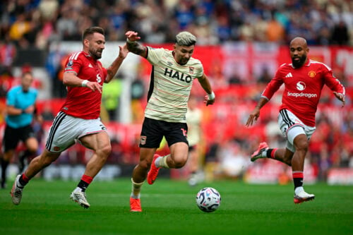 Manchester United fik noget at juble over, da Ipswich blev sendt hjem fra Old Trafford med et klart nederlag. Men en spiller var helt væk.