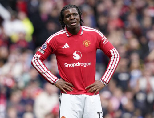 Patrick Dorgu spillede for Manchester United mod PSG.