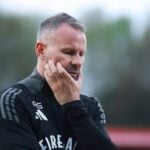 Ryan Giggs havde ikke heldet med sig.