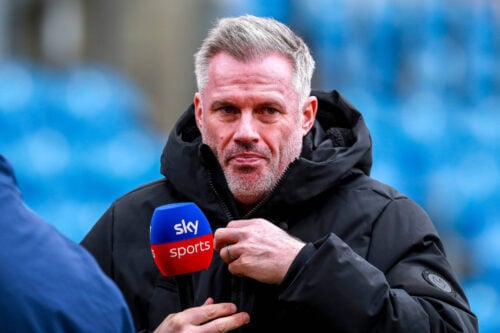 Jamie Carragher mener, at Manchester United burde have sat alt ind på Mateus Fernandes fra West Ham.