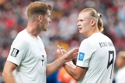 Alexander Sørloth kan blive genforenet med Erling Haaland i Manchester.