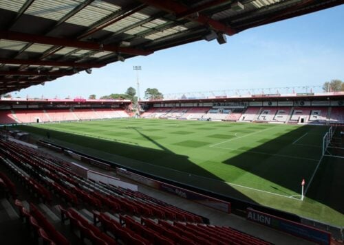 Her ses stadion i Bournemouth.