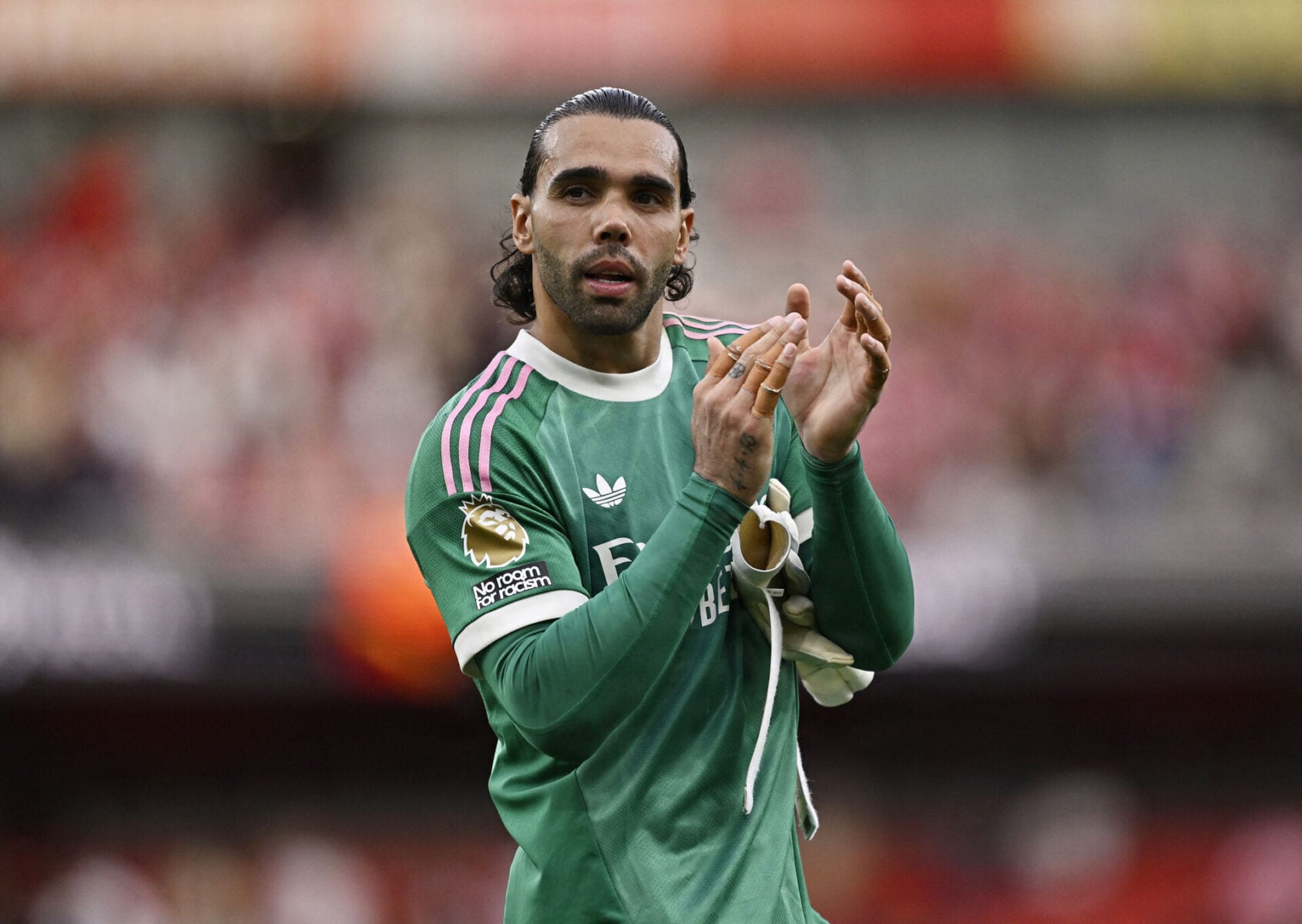 David Raya fra Arsenal hyldes som den bedste i Premier League.