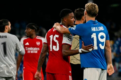Rasmus Højlund og Napoli startede den nye Champions League-kampagne med et snævert nederlag på 1-0 til Arsenal.