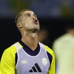 Cristiano Ronaldo var på banen.