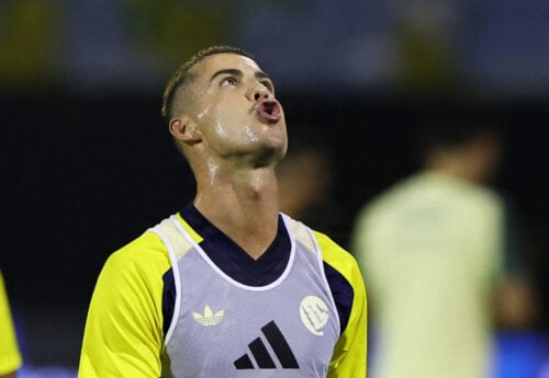 Cristiano Ronaldo var på banen.