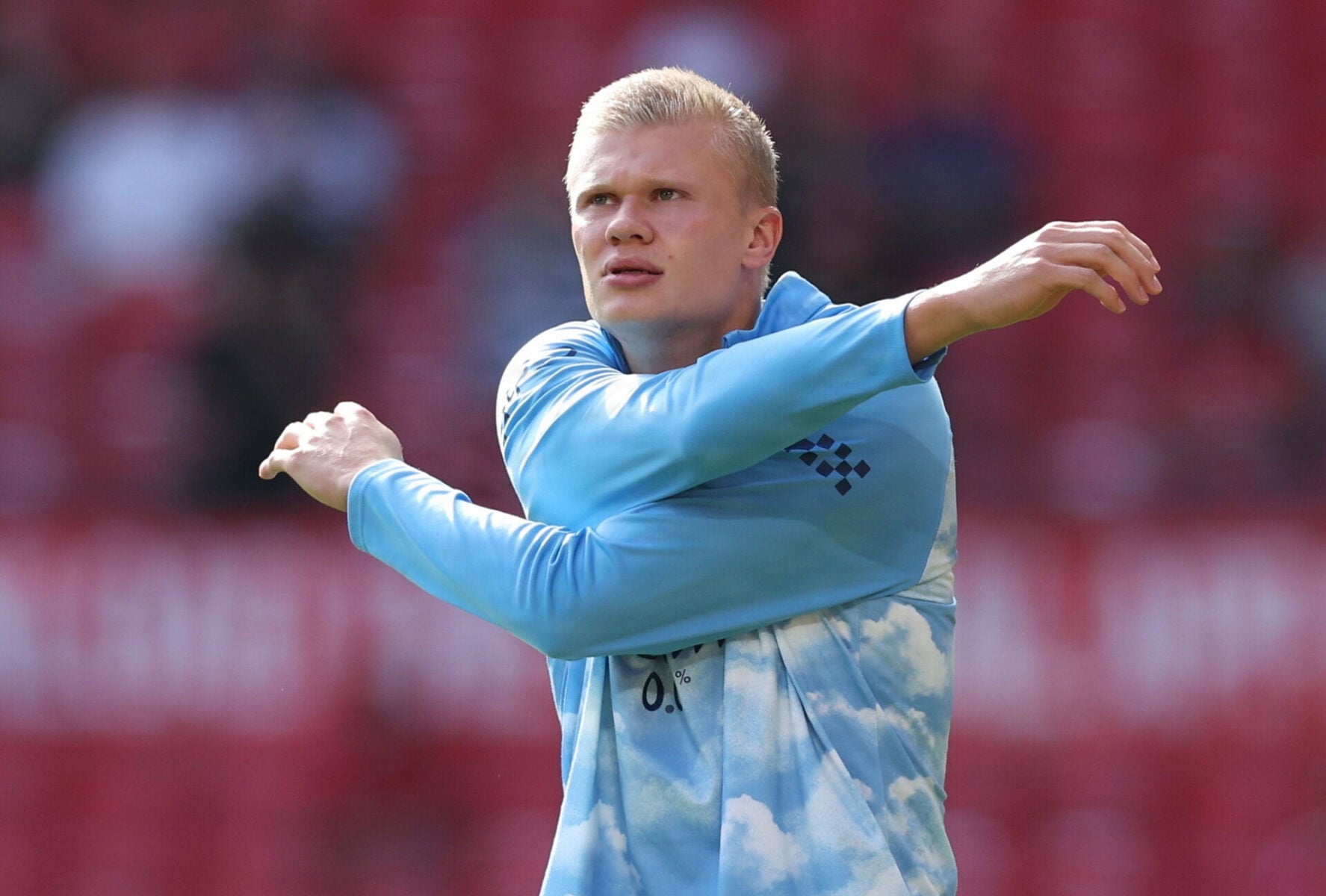 Erling Haaland vendte sig om og sagde to ord.