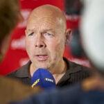 Brian Riemer har næsten ikke ord.