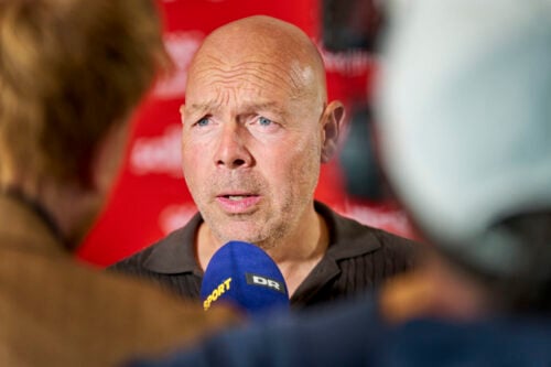 Brian Riemer har næsten ikke ord.